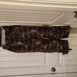 Snowboard pants brown and pink large